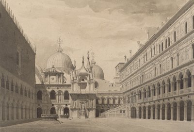 Der Innenhof des Dogenpalastes in Venedig von Charles Garnier